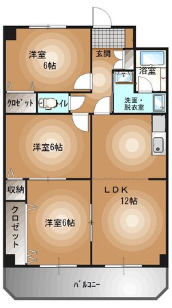 宇都宮駅 徒歩10分 2階の物件間取画像